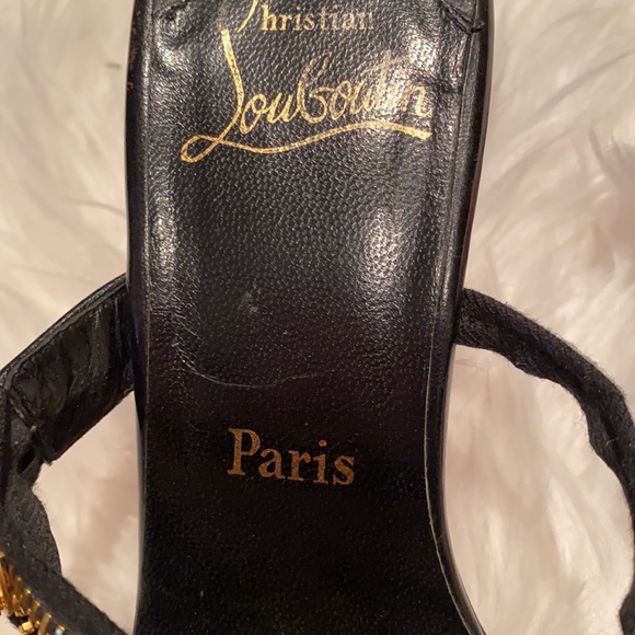 Rare Christian Louboutin Unzipped mules. Brown leather. Size 91/2. - Picture 5 of 5